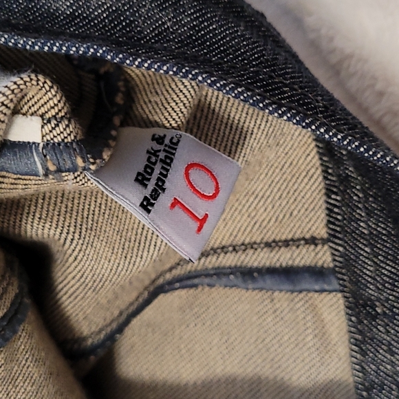 Skull Rock & Republic Denim Jacket Girl's Size 10 - Picture 9 of 9